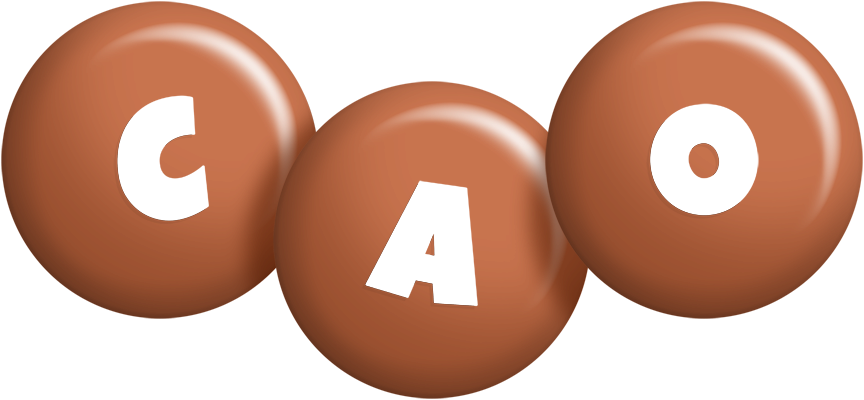 Cao candy-brown logo