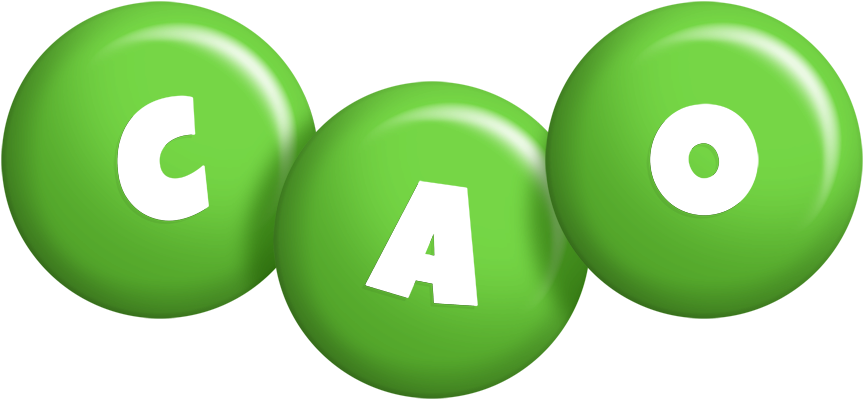 Cao candy-green logo