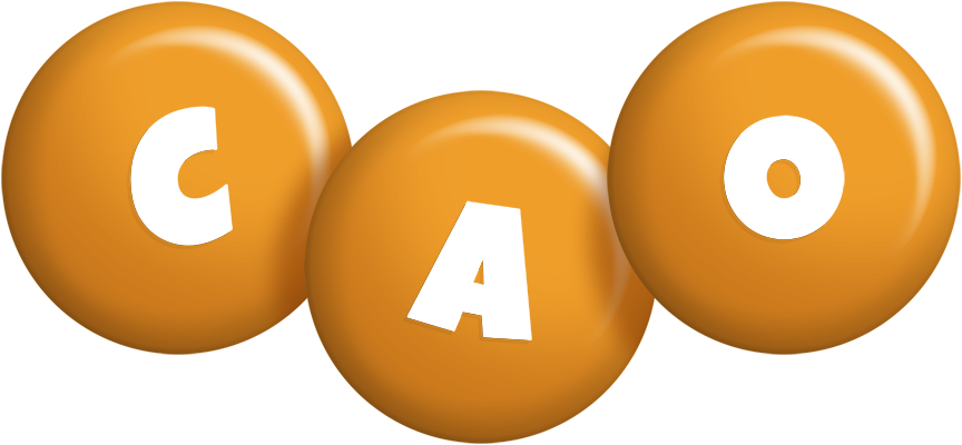 Cao candy-orange logo