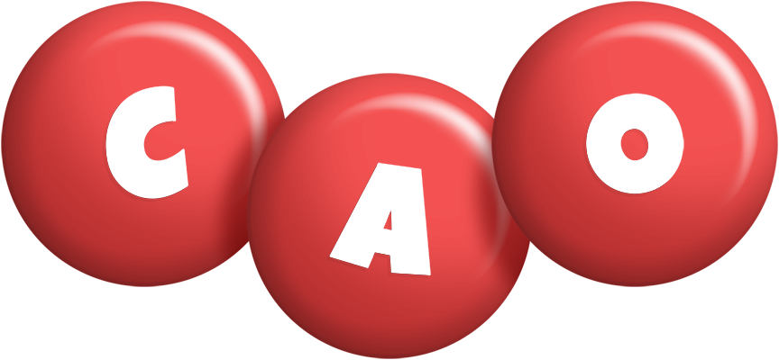 Cao candy-red logo