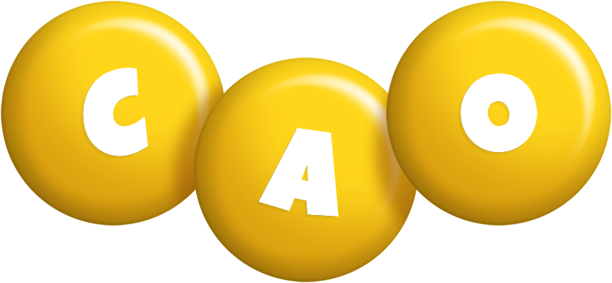 Cao candy-yellow logo