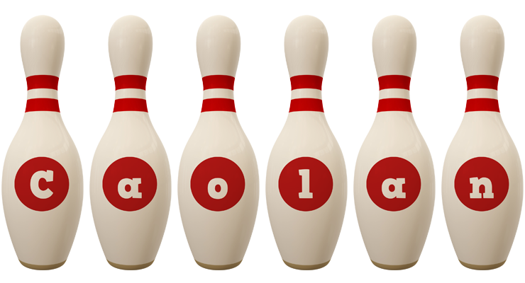 Caolan bowling-pin logo