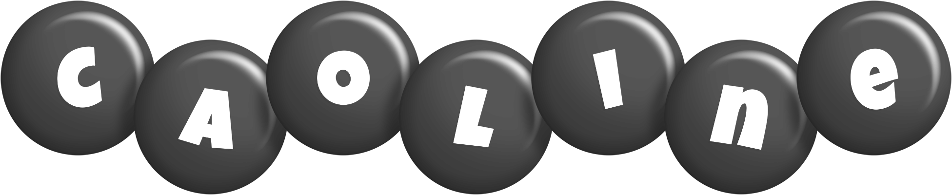Caoline candy-black logo