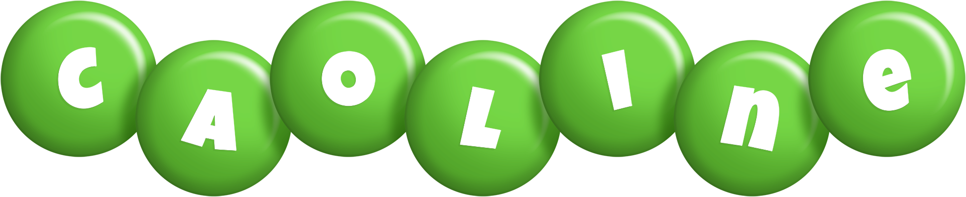 Caoline candy-green logo