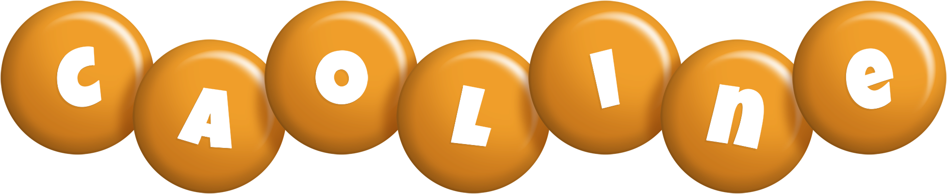 Caoline candy-orange logo