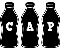 Cap bottle logo