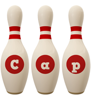 Cap bowling-pin logo