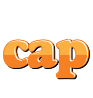 Cap orange logo