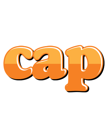 Cap orange logo