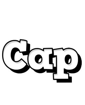 Cap snowing logo