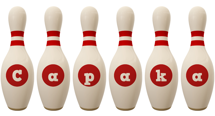 Capaka bowling-pin logo