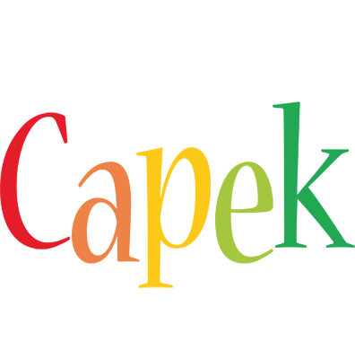 Capek birthday logo