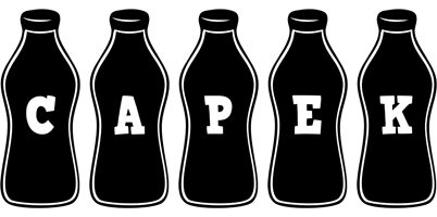 Capek bottle logo