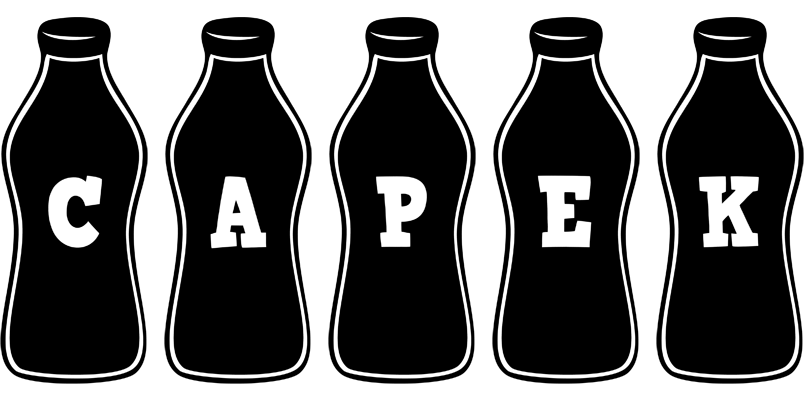 Capek bottle logo