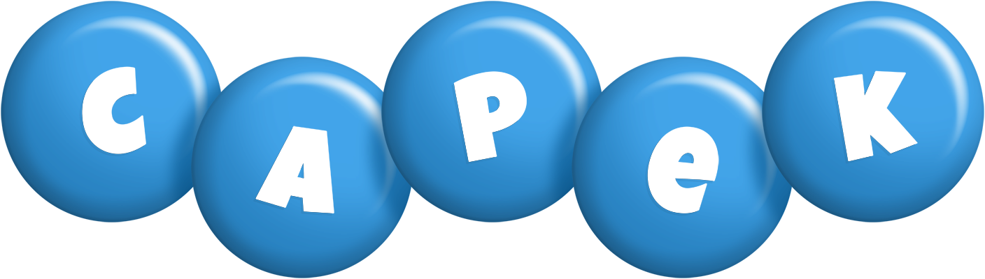 Capek candy-blue logo