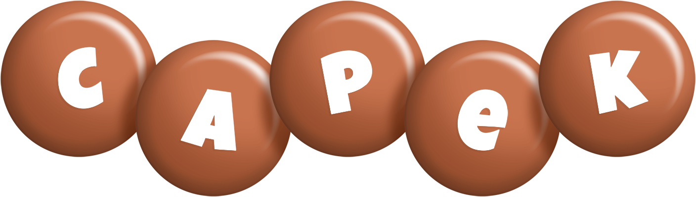 Capek candy-brown logo