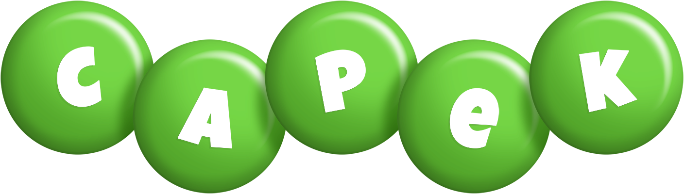 Capek candy-green logo