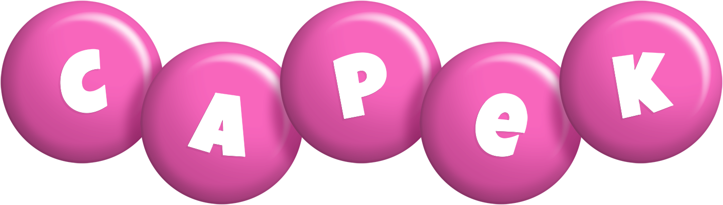 Capek candy-pink logo