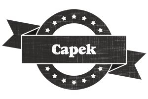 Capek grunge logo