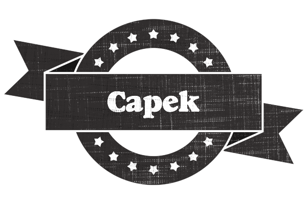 Capek grunge logo