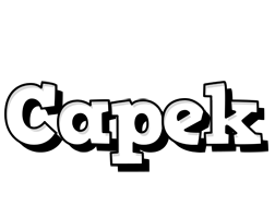 Capek snowing logo