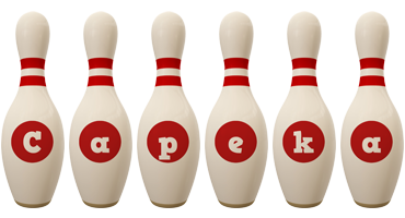 Capeka bowling-pin logo