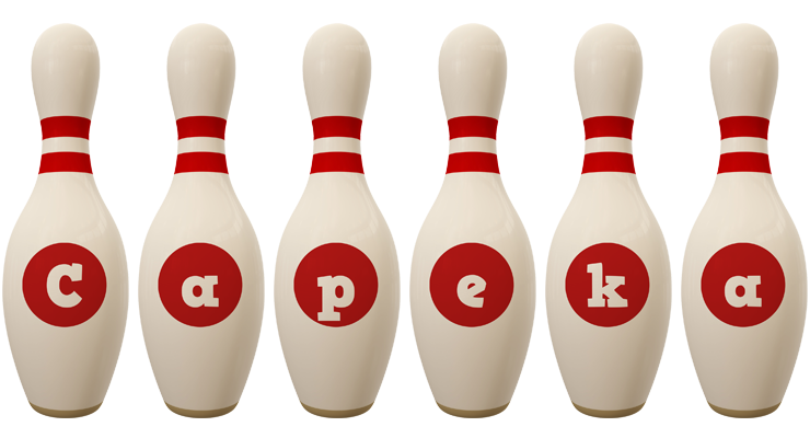 Capeka bowling-pin logo