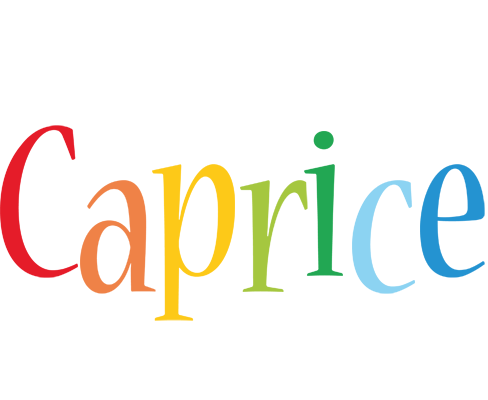 Caprice birthday logo