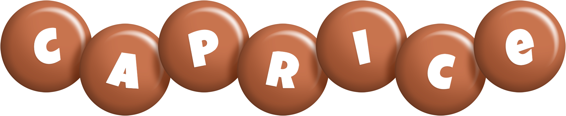 Caprice candy-brown logo