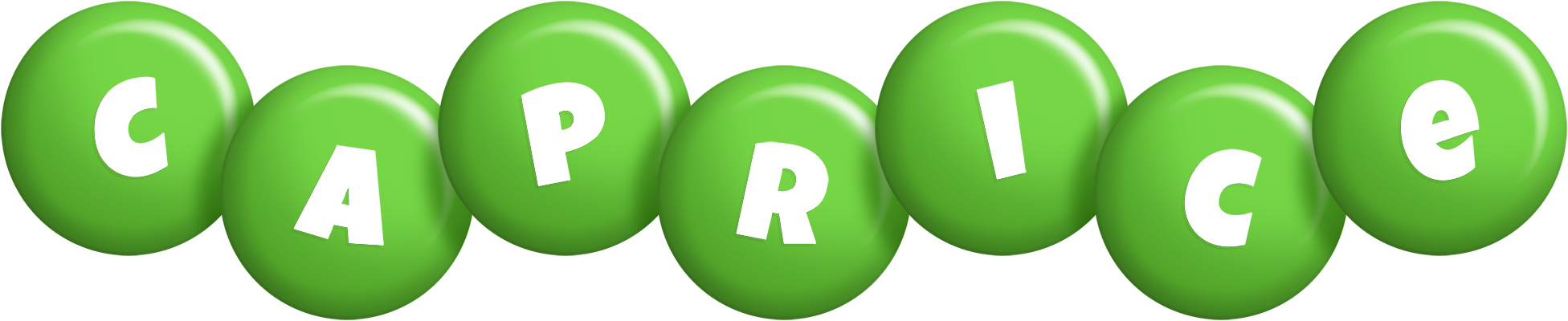Caprice candy-green logo