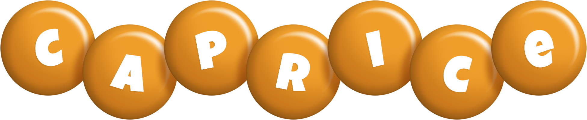 Caprice candy-orange logo