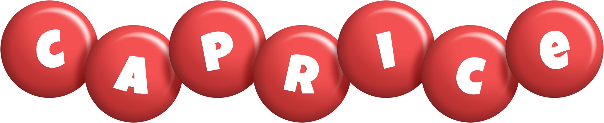 Caprice candy-red logo
