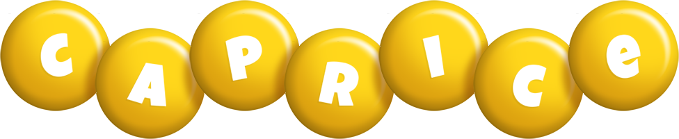 Caprice candy-yellow logo