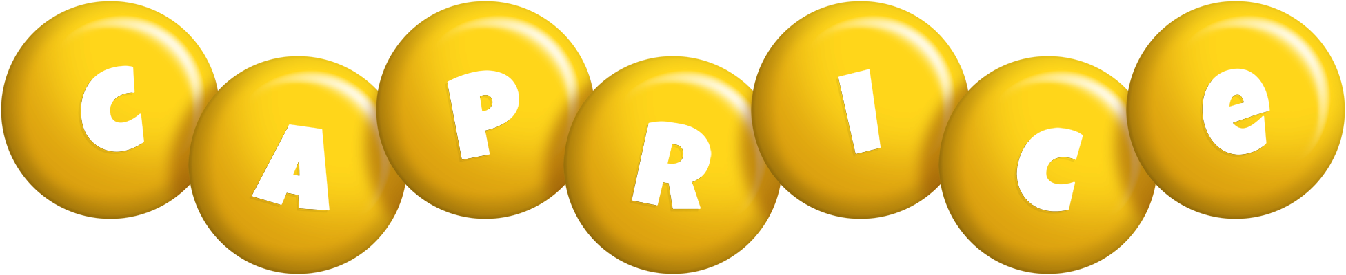Caprice candy-yellow logo