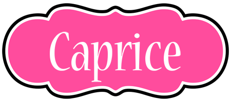 Caprice invitation logo