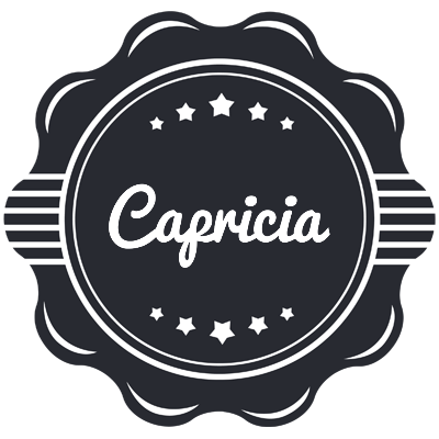 Capricia badge logo