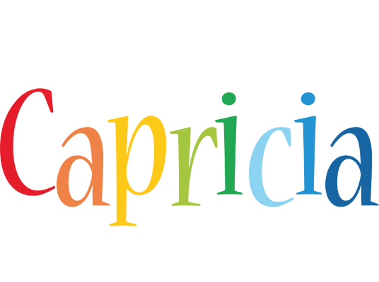 Capricia birthday logo