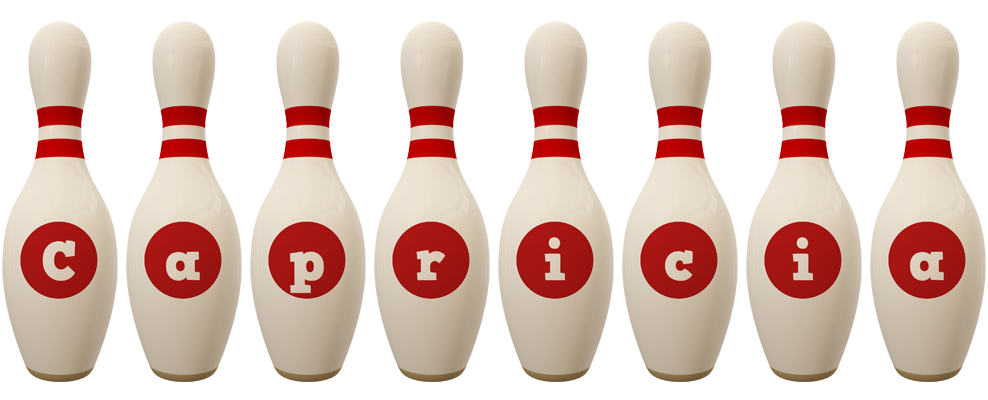 Capricia bowling-pin logo