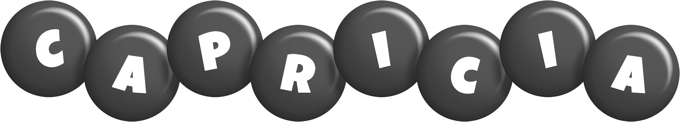 Capricia candy-black logo