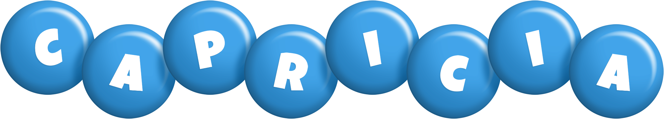 Capricia candy-blue logo