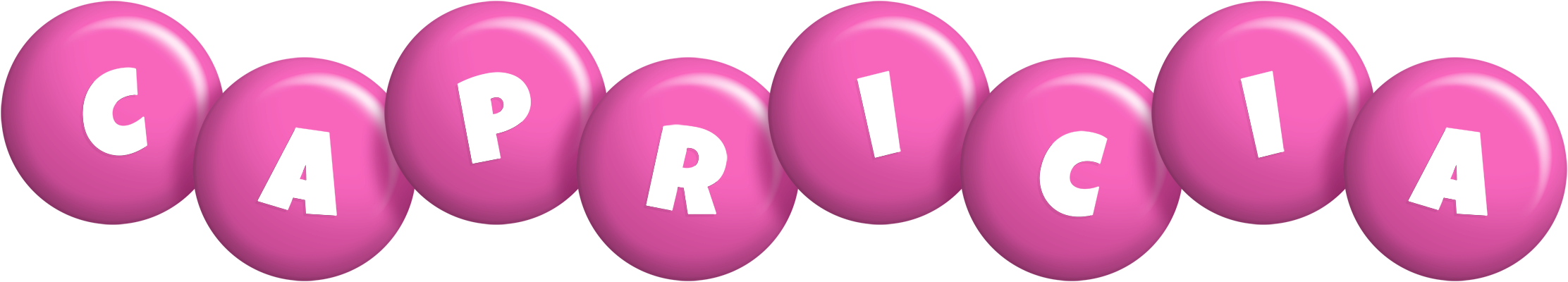Capricia candy-pink logo