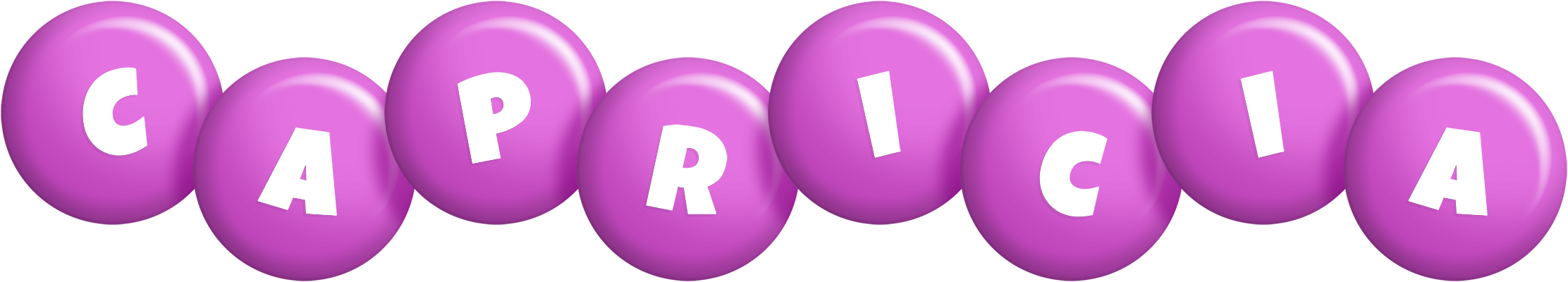 Capricia candy-purple logo