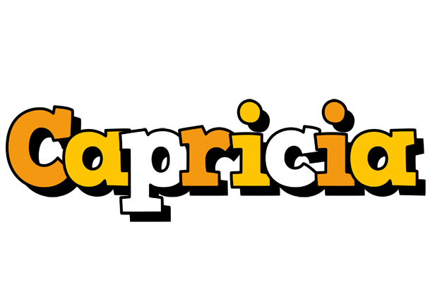 Capricia cartoon logo
