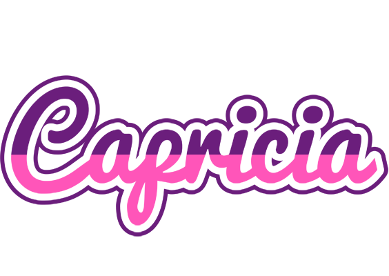 Capricia cheerful logo