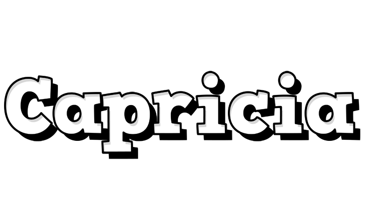 Capricia snowing logo