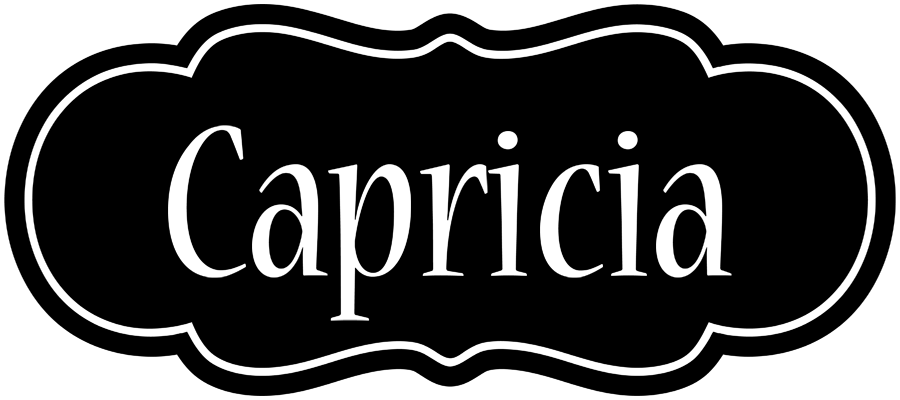Capricia welcome logo
