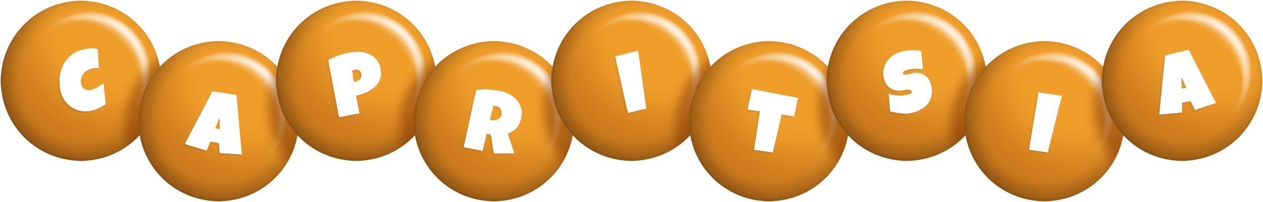 Capritsia candy-orange logo