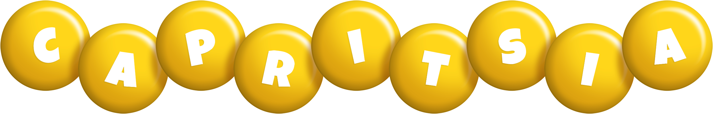 Capritsia candy-yellow logo