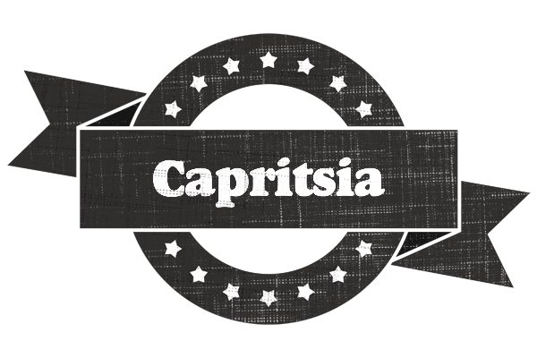 Capritsia grunge logo
