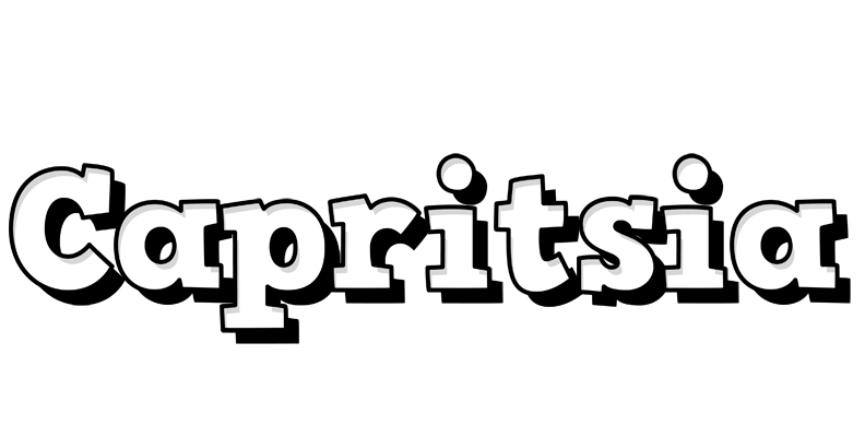 Capritsia snowing logo